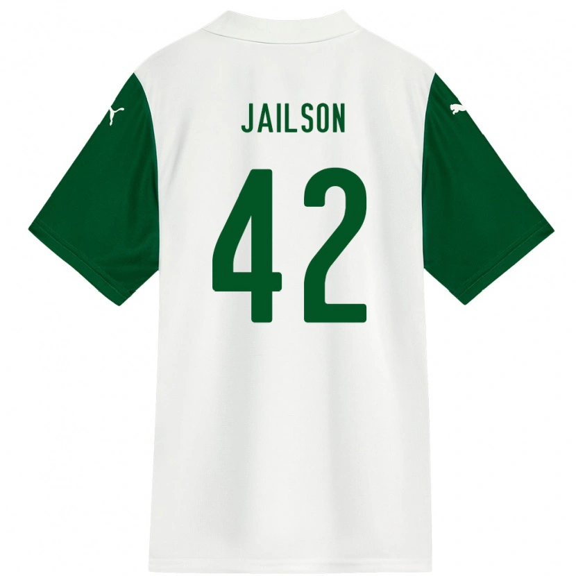 Danxen Hombre Camiseta Jailson #42 Verde Blanco 2ª Equipación 2025/26 La Camisa México