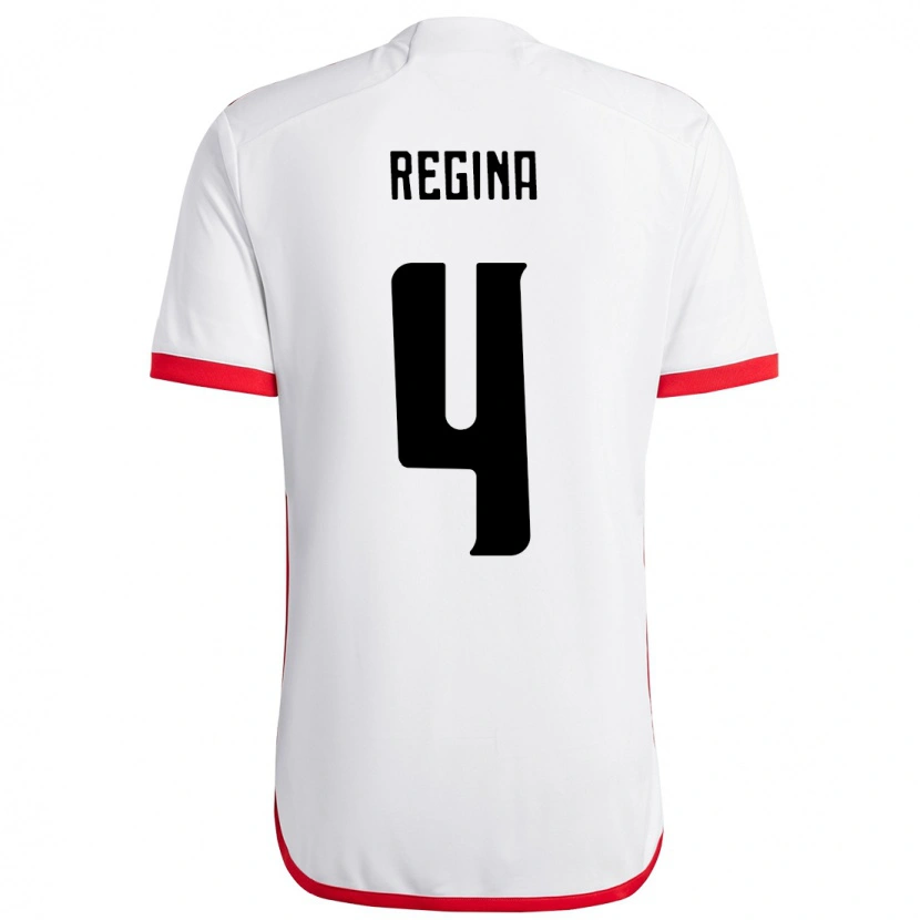 Danxen Hombre Camiseta Thaís Regina #4 Rojo Negro 2ª Equipación 2025/26 La Camisa México