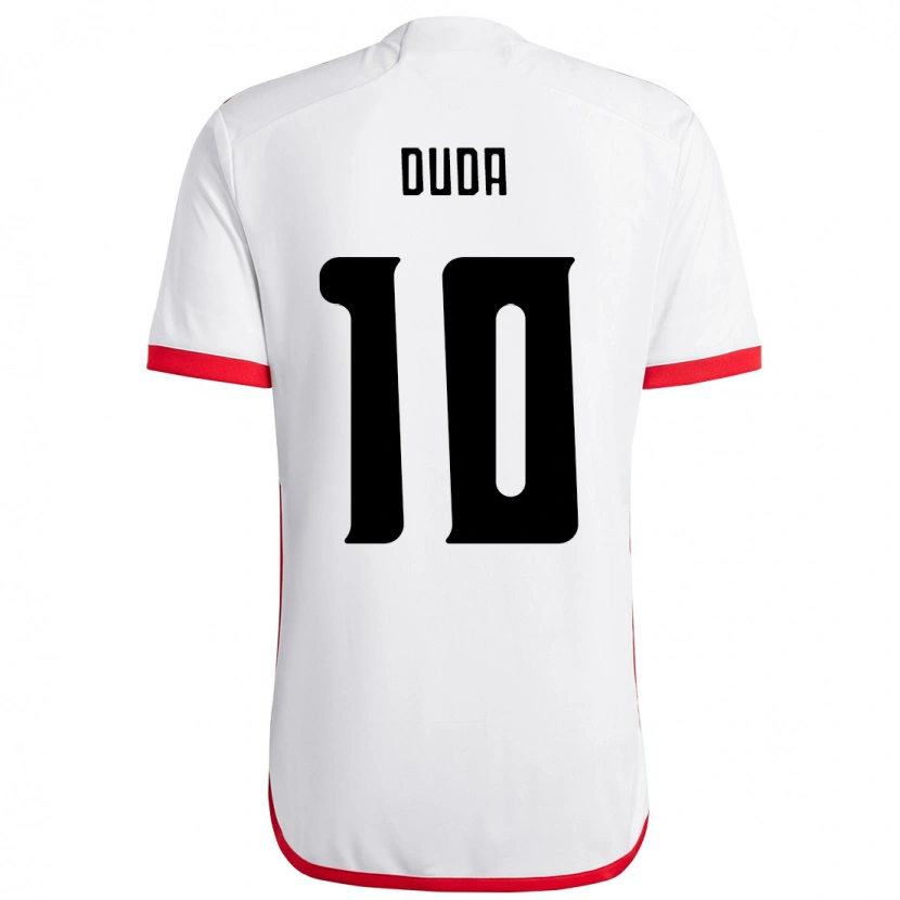 Danxen Hombre Camiseta Duda Francelino #10 Rojo Negro 2ª Equipación 2025/26 La Camisa México