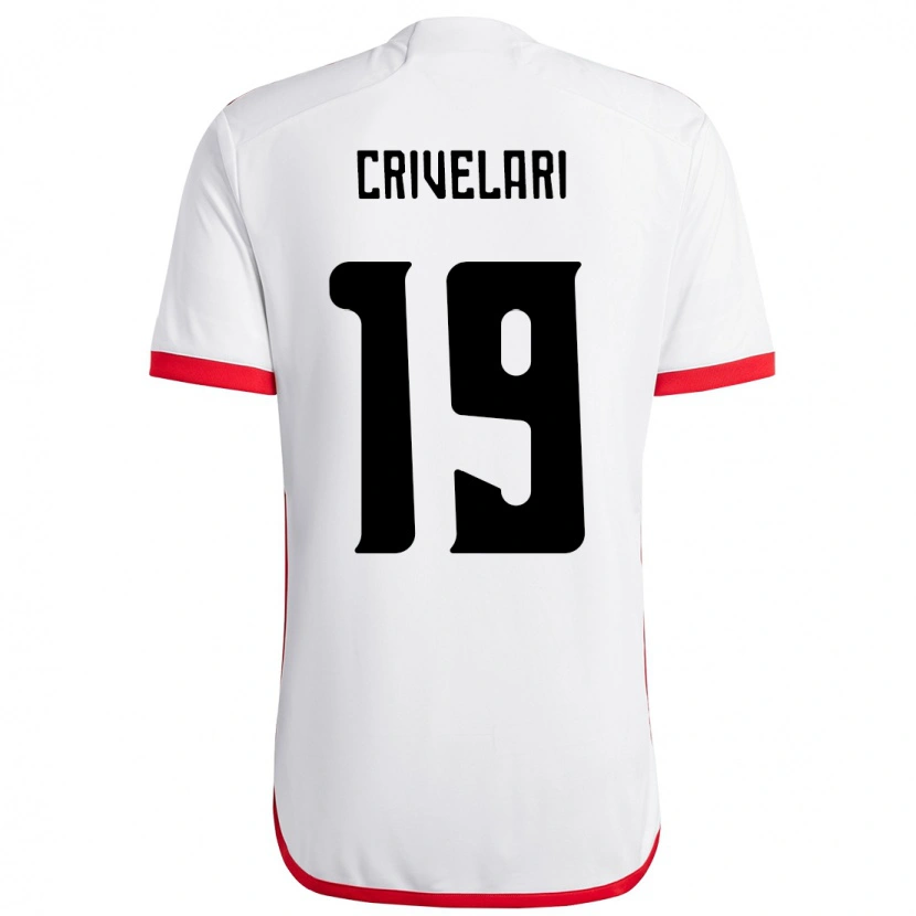 Danxen Hombre Camiseta Crivelari #19 Rojo Negro 2ª Equipación 2025/26 La Camisa México