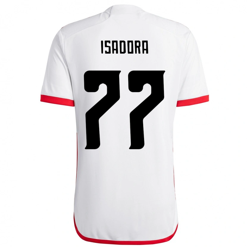 Danxen Hombre Camiseta Isadora #77 Rojo Negro 2ª Equipación 2025/26 La Camisa México