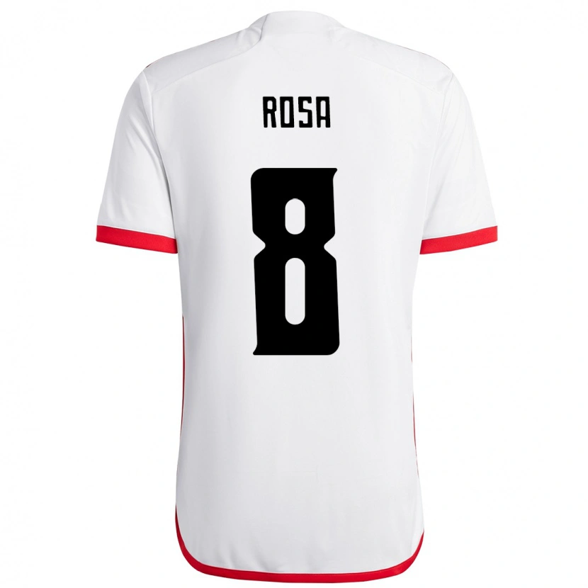 Danxen Hombre Camiseta Bruna Rosa #8 Rojo Negro 2ª Equipación 2025/26 La Camisa México