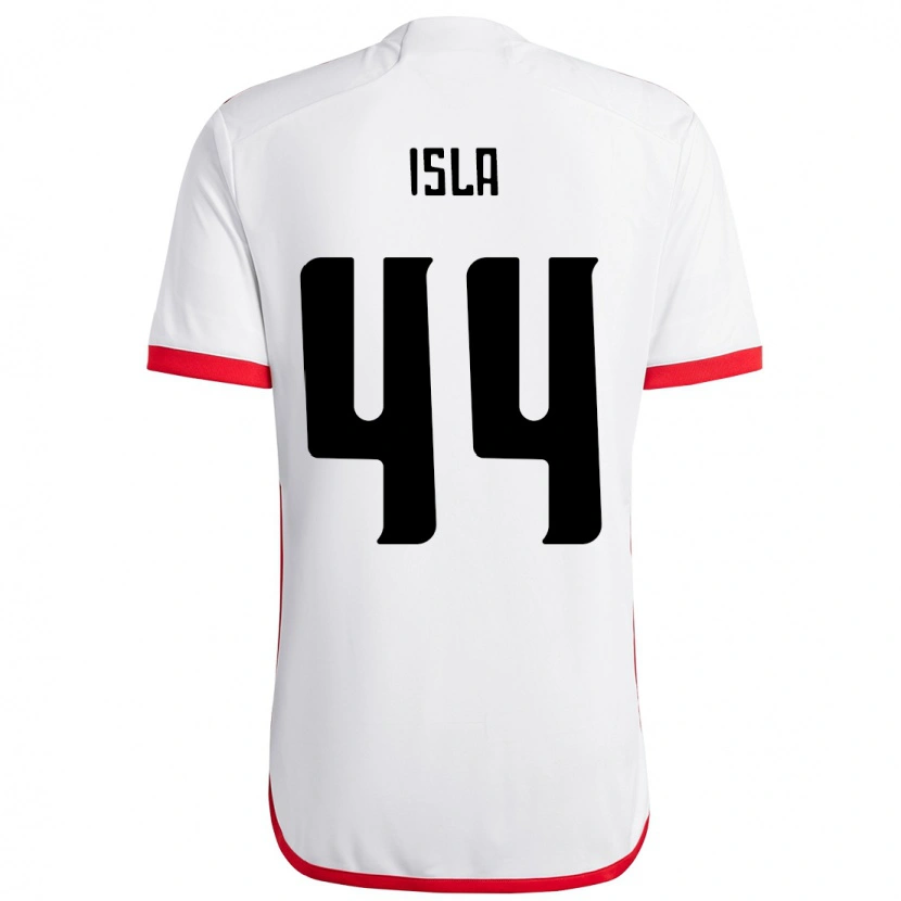 Danxen Hombre Camiseta Mauricio Isla #44 Rojo Negro 2ª Equipación 2025/26 La Camisa México