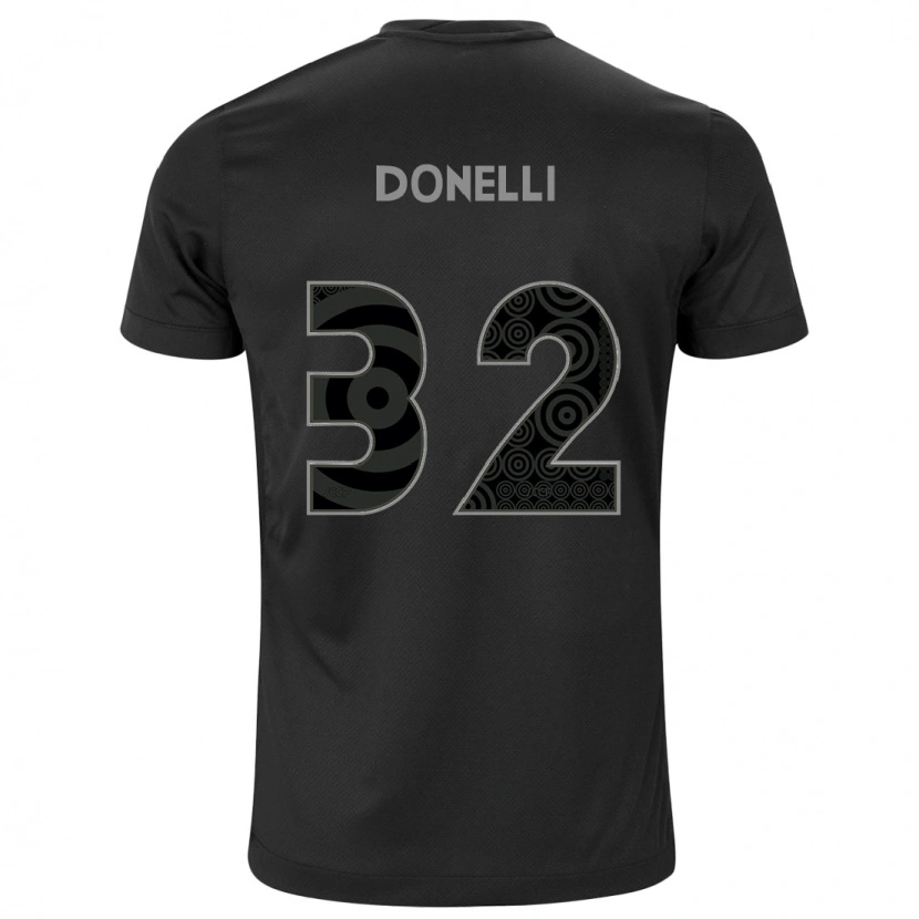 Danxen Hombre Camiseta Matheus Donelli #32 Blanco Negro 2ª Equipación 2025/26 La Camisa México