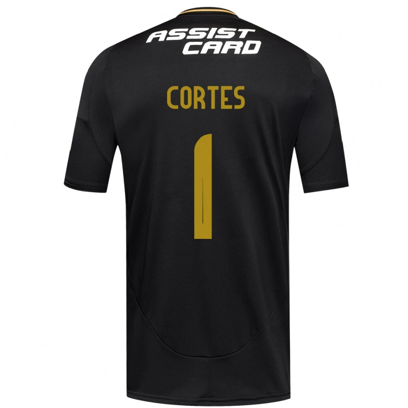 Danxen Hombre Camiseta Brayan Cortés #1 Negro Blanco 2ª Equipación 2025/26 La Camisa México