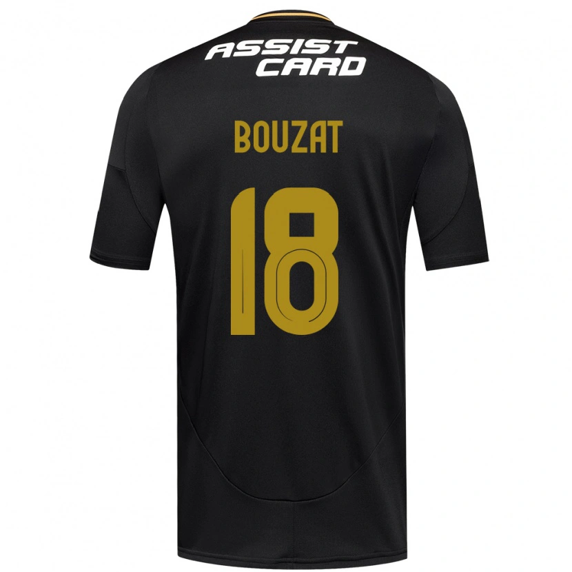 Danxen Hombre Camiseta Agustín Bouzat #18 Negro Blanco 2ª Equipación 2025/26 La Camisa México