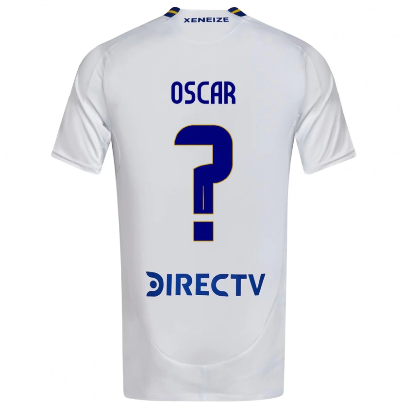 Danxen Hombre Camiseta Oscar Romero #0 Blanco Azul 2ª Equipación 2025/26 La Camisa México