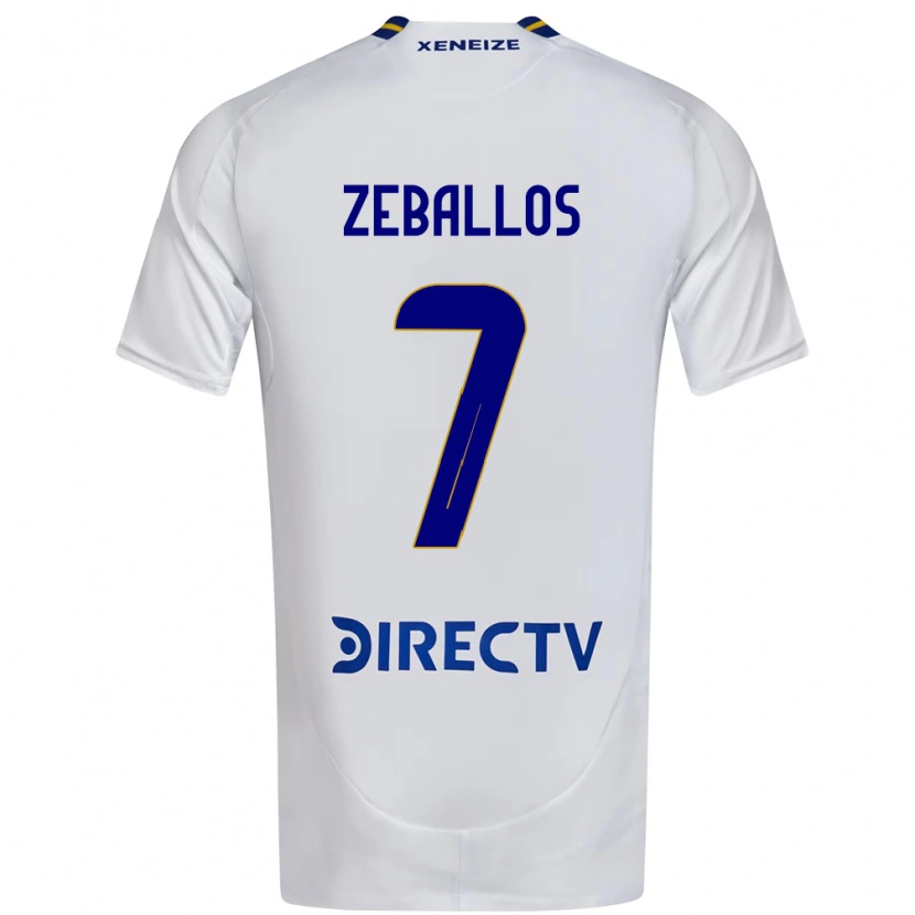 Danxen Hombre Camiseta Exequiel Zeballos #7 Azul Real Amarillo 2ª Equipación 2025/26 La Camisa México