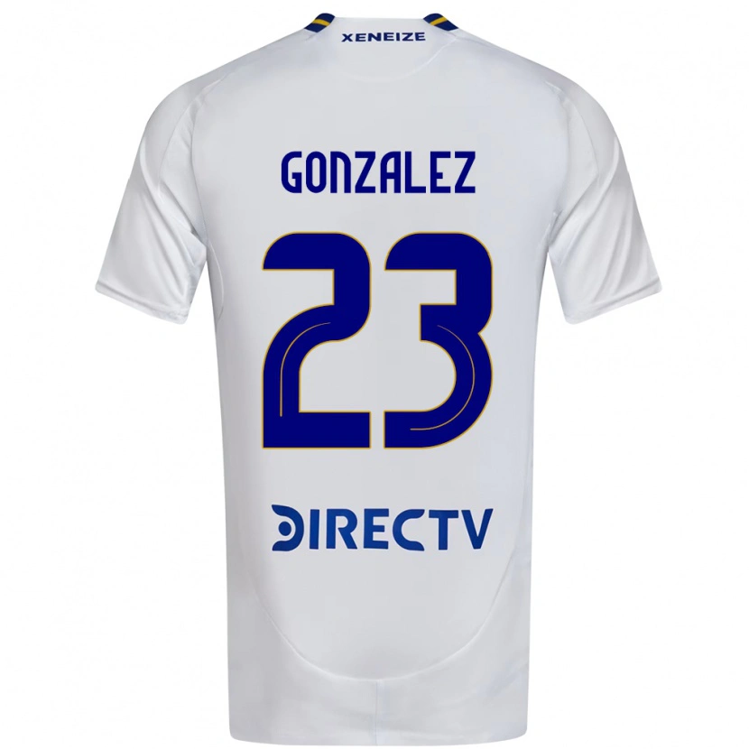 Danxen Hombre Camiseta Diego Gonzalez #23 Azul Real Amarillo 2ª Equipación 2025/26 La Camisa México