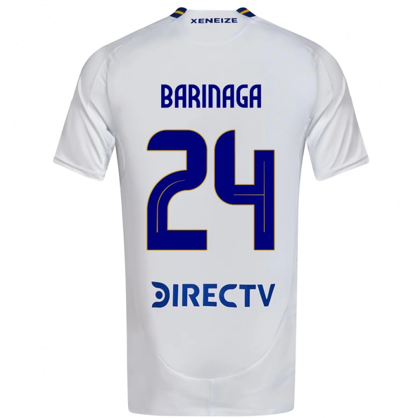 Danxen Hombre Camiseta Juan Barinaga #24 Azul Real Amarillo 2ª Equipación 2025/26 La Camisa México