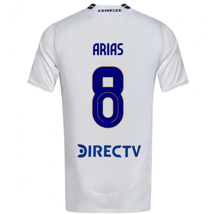 Danxen Hombre Camiseta Agustina Arias #8 Azul Real Amarillo 2ª Equipación 2025/26 La Camisa México