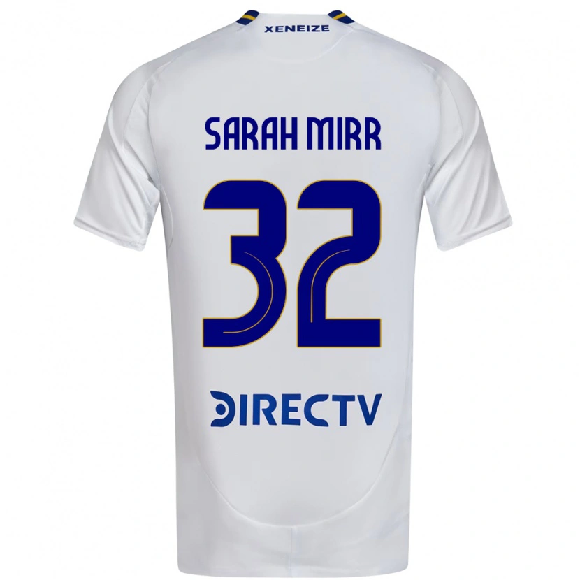 Danxen Hombre Camiseta Sarah Mirr #32 Azul Real Amarillo 2ª Equipación 2025/26 La Camisa México