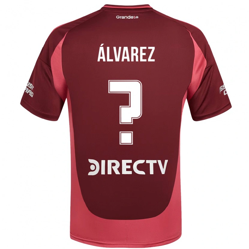 Danxen Hombre Camiseta Felipe Álvarez #0 Borgoña Magenta 2ª Equipación 2025/26 La Camisa México