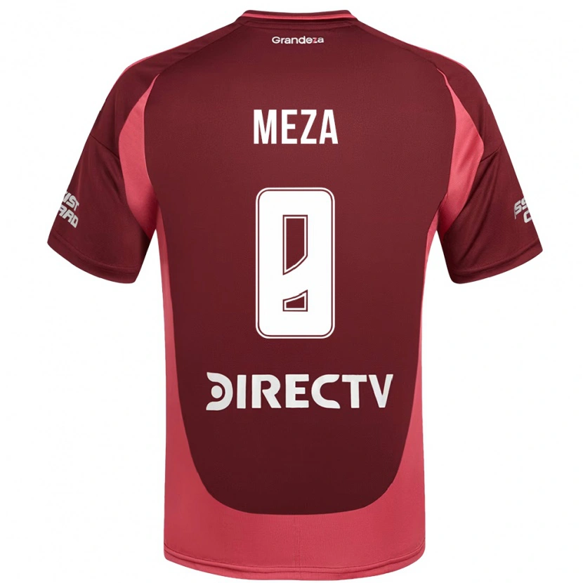 Danxen Hombre Camiseta Maximiliano Meza #8 Blanco Rojo 2ª Equipación 2025/26 La Camisa México