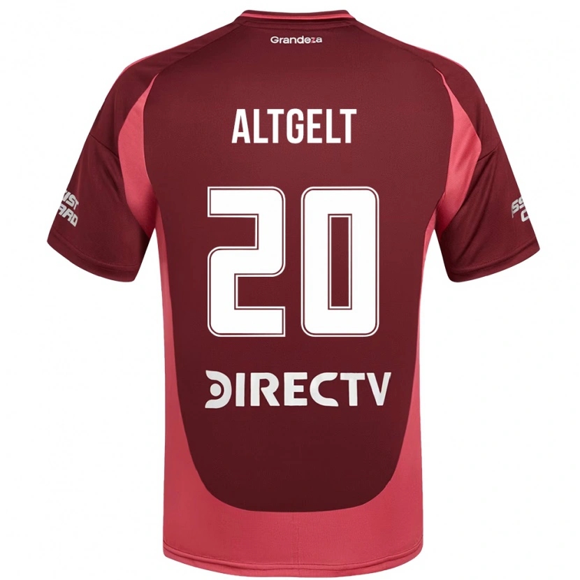 Danxen Hombre Camiseta Francisca Altgelt #20 Borgoña Magenta 2ª Equipación 2025/26 La Camisa México