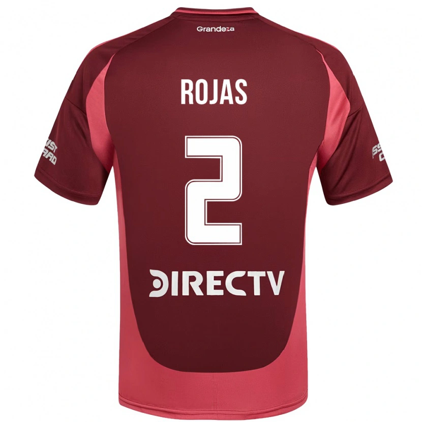 Danxen Hombre Camiseta Robert Rojas #2 Borgoña Magenta 2ª Equipación 2025/26 La Camisa México