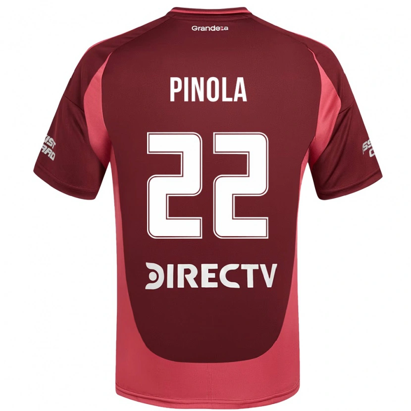 Danxen Hombre Camiseta Javier Pinola #22 Borgoña Magenta 2ª Equipación 2025/26 La Camisa México