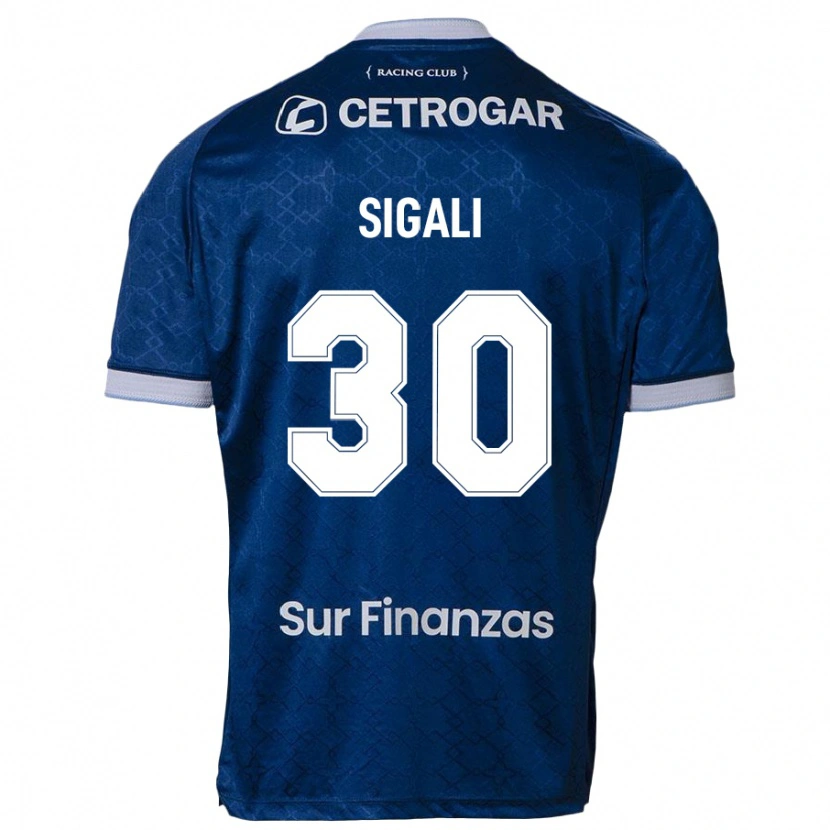 Danxen Hombre Camiseta Leonardo Sigali #30 Azul Celeste 2ª Equipación 2025/26 La Camisa México