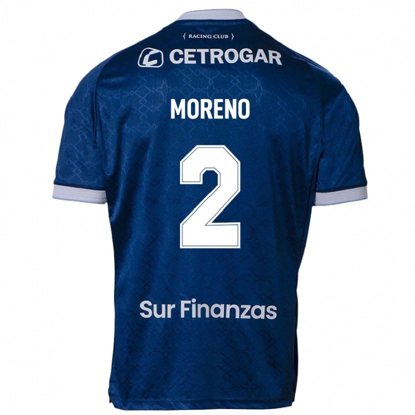 Danxen Hombre Camiseta Melina Moreno #2 Azul Celeste 2ª Equipación 2025/26 La Camisa México