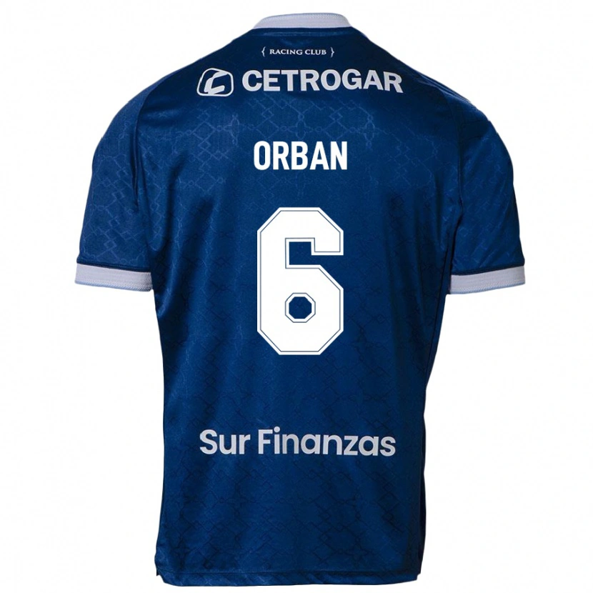 Danxen Hombre Camiseta Lucas Orban #6 Azul Oscuro 2ª Equipación 2025/26 La Camisa México