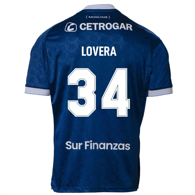 Danxen Hombre Camiseta Maximiliano Lovera #34 Azul Oscuro 2ª Equipación 2025/26 La Camisa México