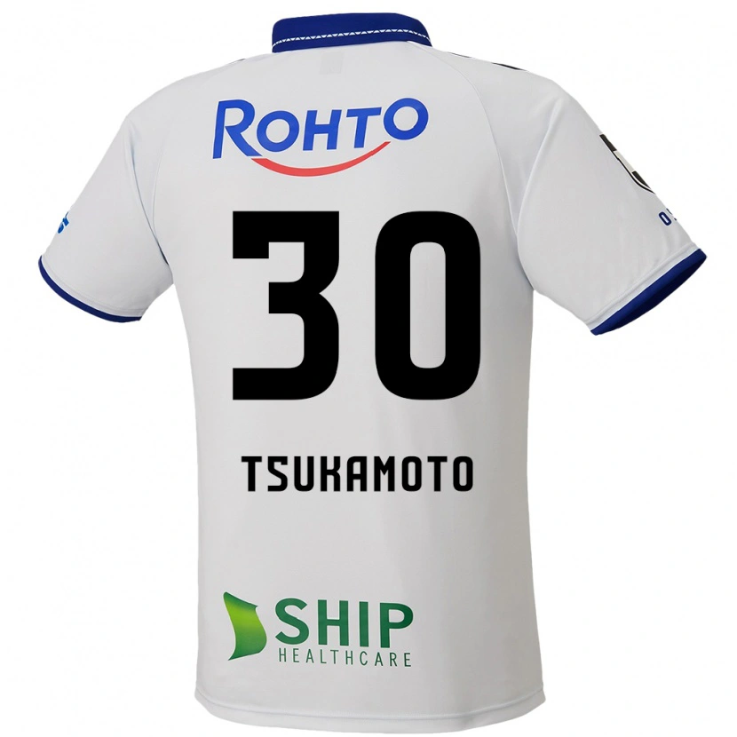 Danxen Hombre Camiseta Dai Tsukamoto #30 Azul Blanco Negro 2ª Equipación 2025/26 La Camisa México