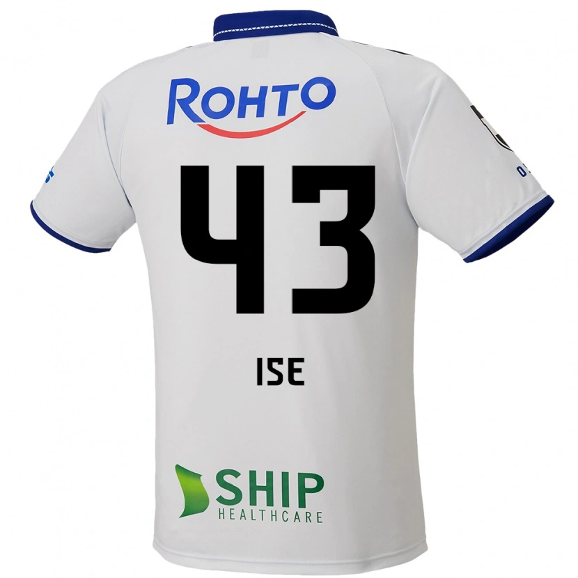 Danxen Hombre Camiseta Ko Ise #43 Azul Blanco Negro 2ª Equipación 2025/26 La Camisa México