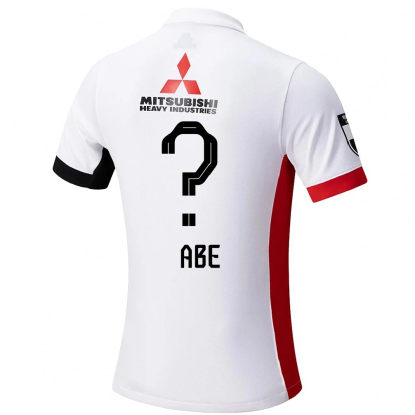 Danxen Hombre Camiseta Yushin Abe #0 Blanco Negro 2ª Equipación 2025/26 La Camisa México