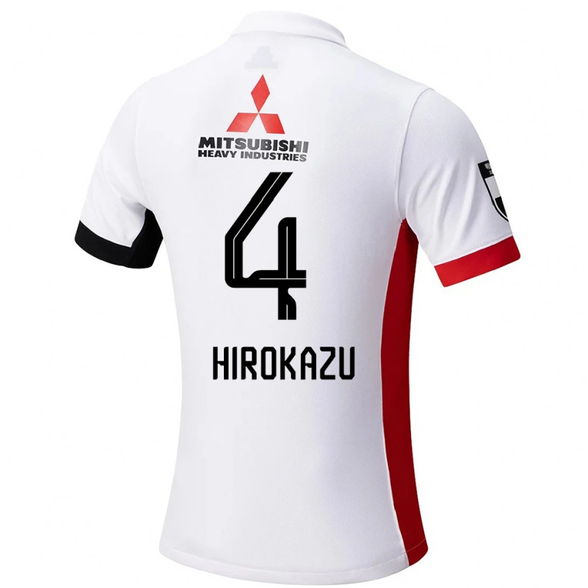 Danxen Hombre Camiseta Hirokazu Ishihara #4 Blanco Negro 2ª Equipación 2025/26 La Camisa México