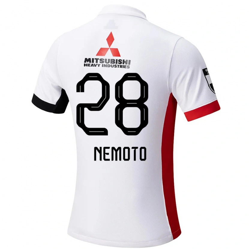 Danxen Hombre Camiseta Kenta Nemoto #28 Rojo Blanco 2ª Equipación 2025/26 La Camisa México