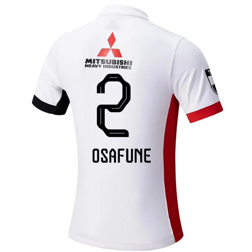 Danxen Hombre Camiseta Kana Osafune #2 Rojo Blanco 2ª Equipación 2025/26 La Camisa México