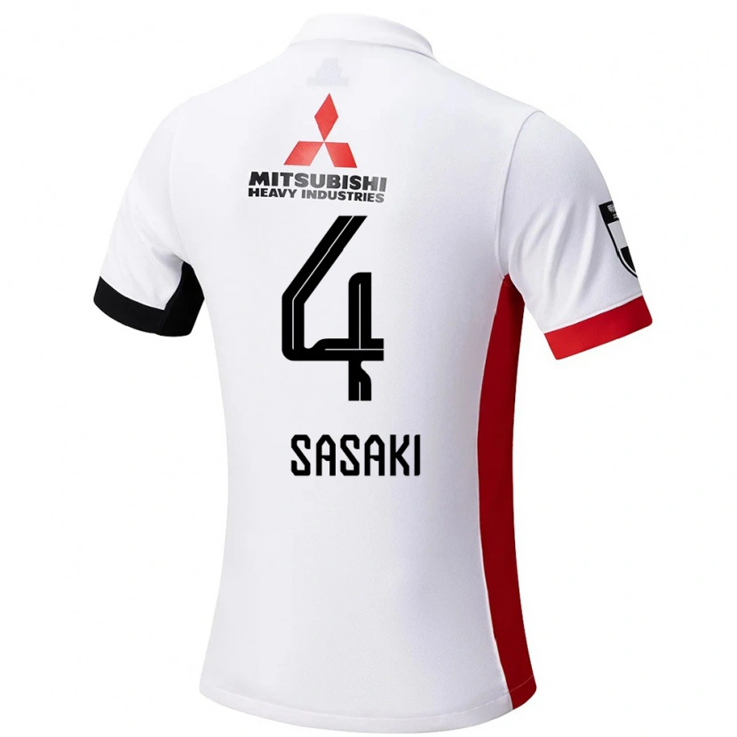 Danxen Hombre Camiseta Mayu Sasaki #4 Blanco Negro 2ª Equipación 2025/26 La Camisa México