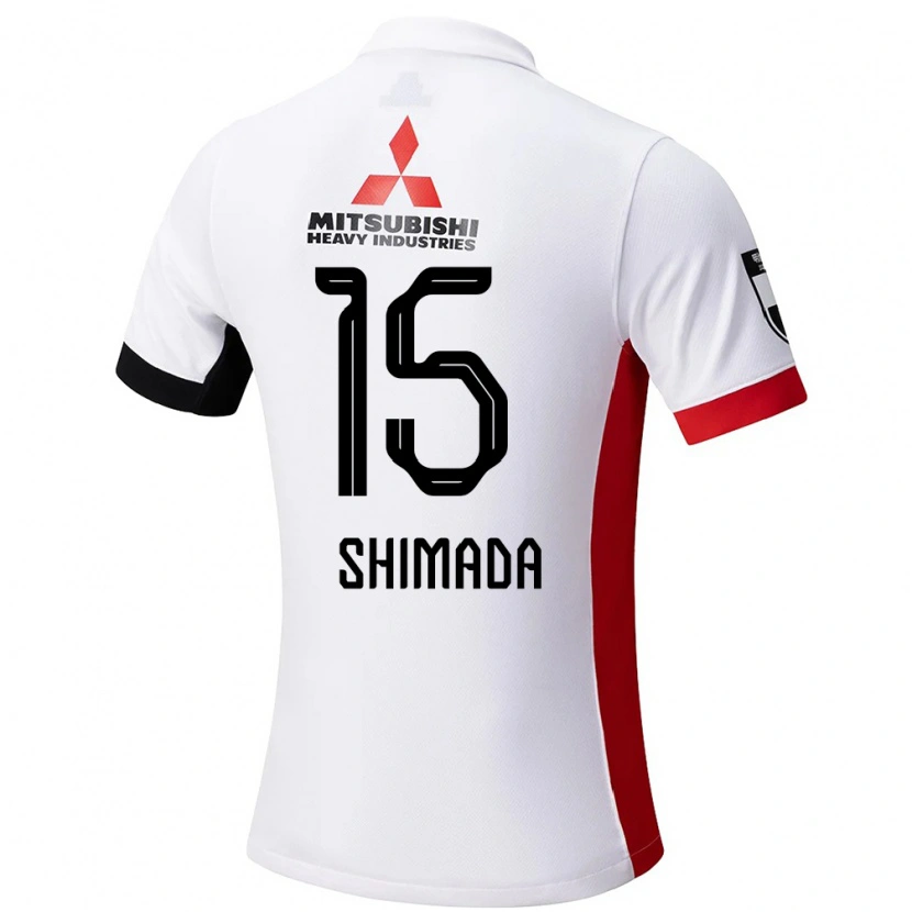 Danxen Hombre Camiseta Mei Shimada #15 Blanco Negro 2ª Equipación 2025/26 La Camisa México