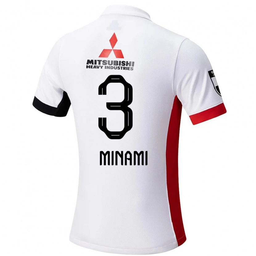 Danxen Hombre Camiseta Moeka Minami #3 Blanco Negro 2ª Equipación 2025/26 La Camisa México