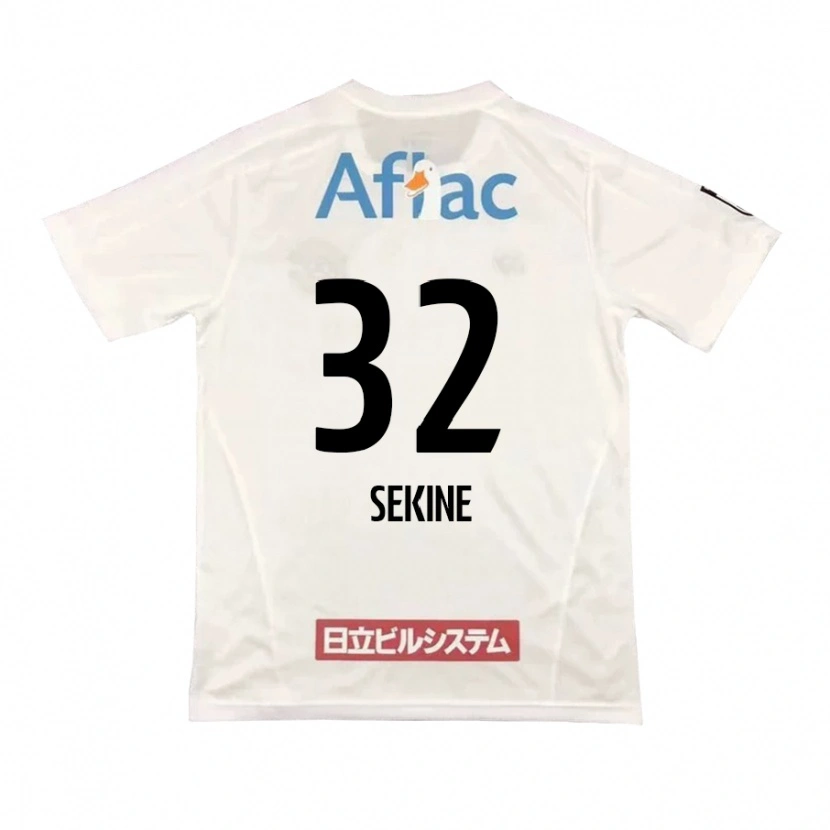 Danxen Hombre Camiseta Hiroki Sekine #32 Negro Amarillo 2ª Equipación 2025/26 La Camisa México