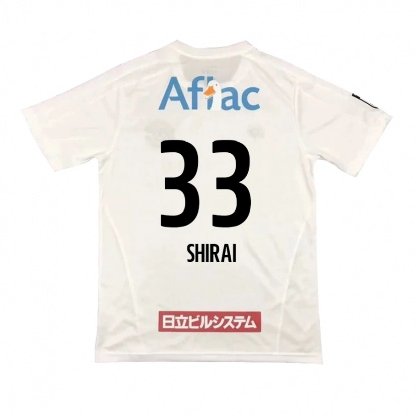 Danxen Hombre Camiseta Eiji Shirai #33 Negro Amarillo 2ª Equipación 2025/26 La Camisa México