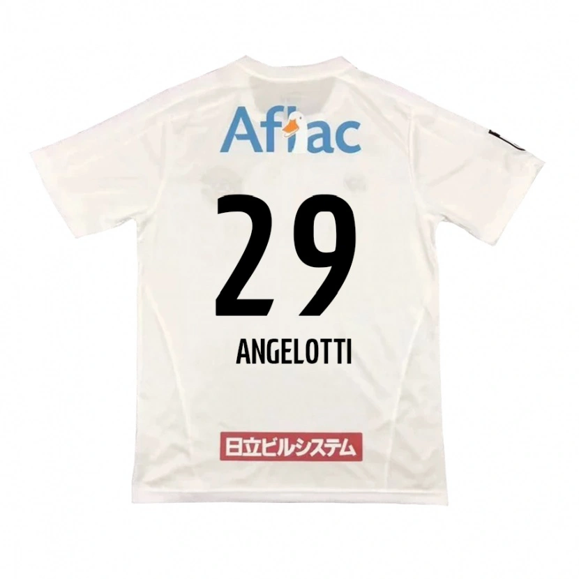 Danxen Hombre Camiseta Rodrigo Angelotti #29 Negro Amarillo 2ª Equipación 2025/26 La Camisa México