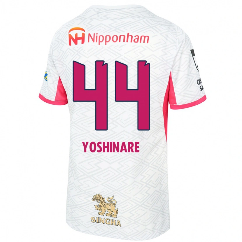 Danxen Hombre Camiseta Takaya Yoshinare #44 Blanco Rosa Sakura 2ª Equipación 2025/26 La Camisa México
