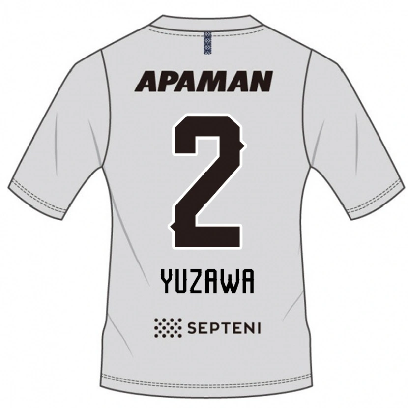 Danxen Hombre Camiseta Masato Yuzawa #2 Gris Claro 2ª Equipación 2025/26 La Camisa México
