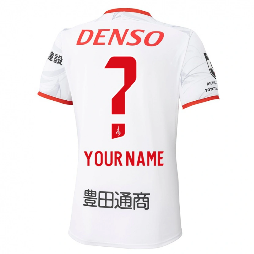 Danxen Hombre Camiseta Su Nombre #0 Rojo Amarillo 2ª Equipación 2025/26 La Camisa México