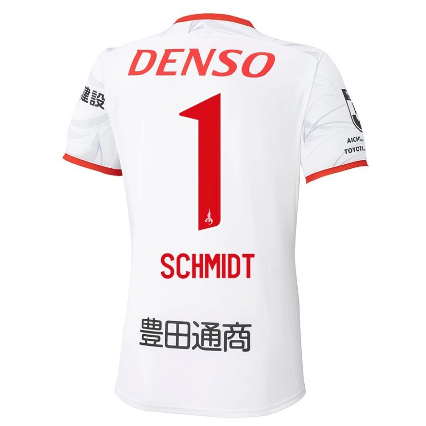 Danxen Hombre Camiseta Daniel Schmidt #1 Rojo Amarillo 2ª Equipación 2025/26 La Camisa México