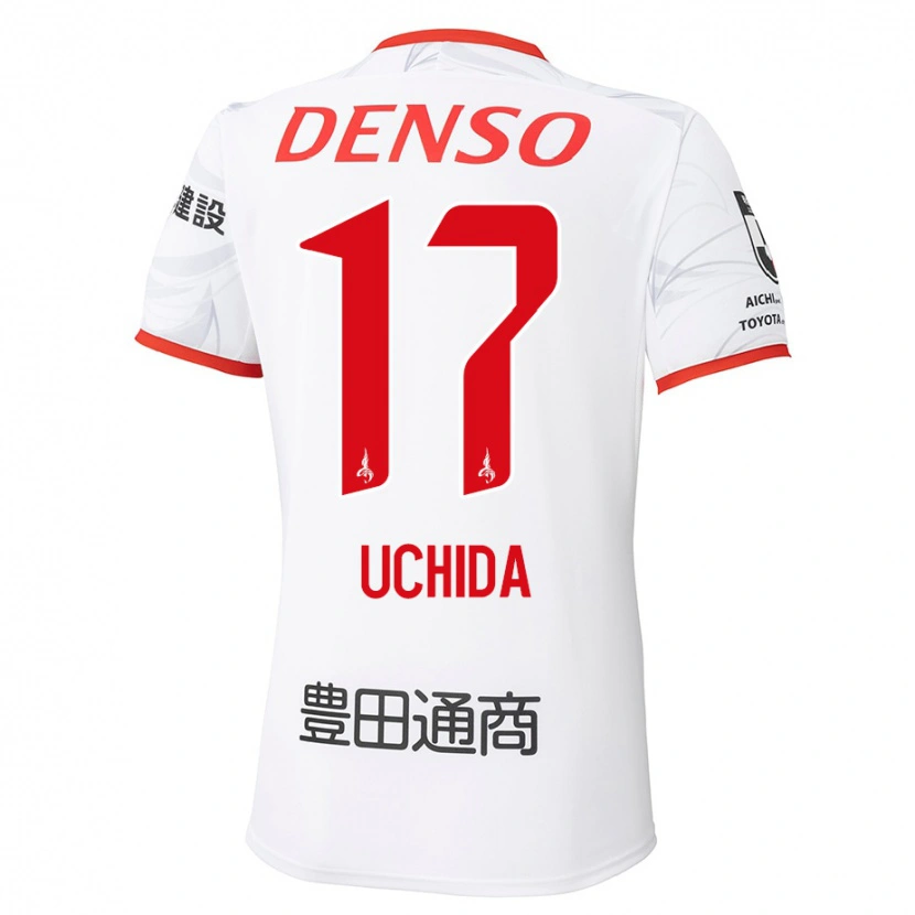 Danxen Hombre Camiseta Takuya Uchida #17 Rojo Amarillo 2ª Equipación 2025/26 La Camisa México