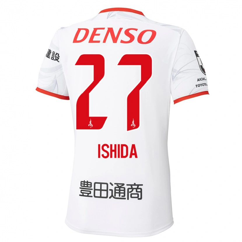 Danxen Hombre Camiseta Kakeru Ishida #27 Rojo Amarillo 2ª Equipación 2025/26 La Camisa México
