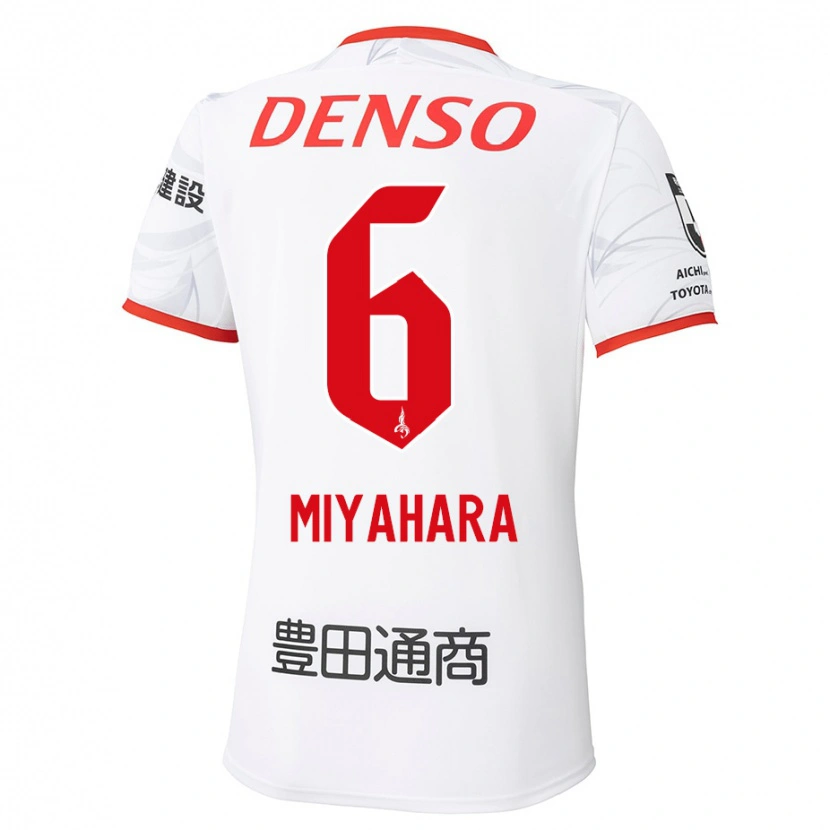 Danxen Hombre Camiseta Kazuya Miyahara #6 Rojo Amarillo 2ª Equipación 2025/26 La Camisa México