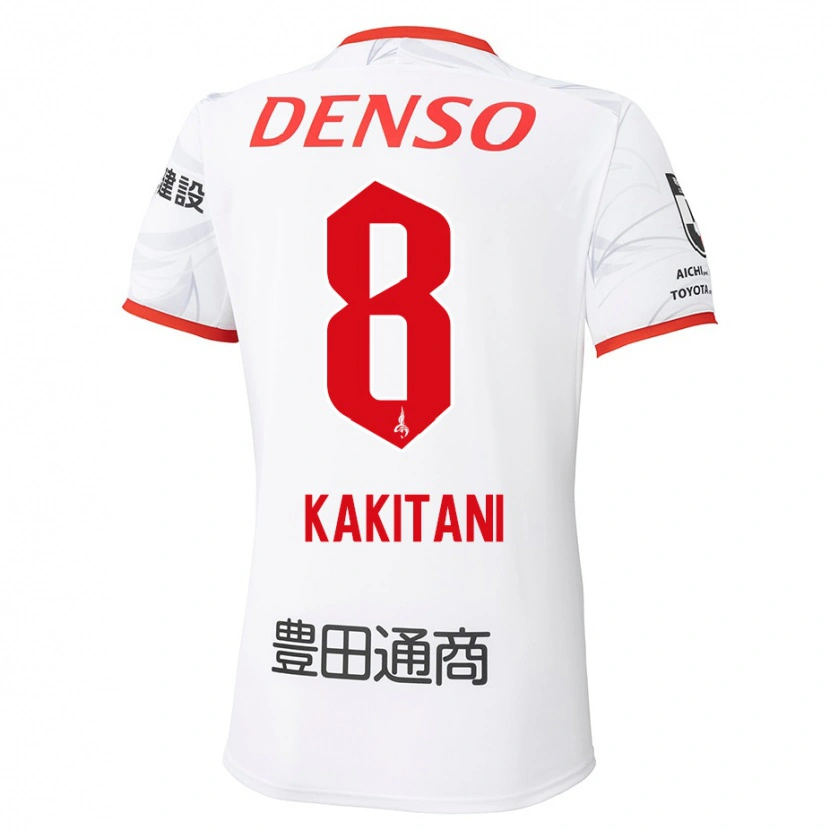 Danxen Hombre Camiseta Yoichiro Kakitani #8 Rojo Amarillo 2ª Equipación 2025/26 La Camisa México