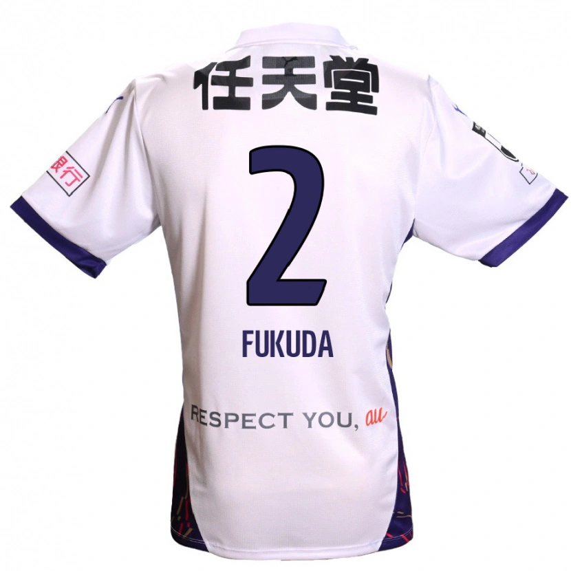 Danxen Hombre Camiseta Shinnosuke Fukuda #2 Morado Blanco Negro 2ª Equipación 2025/26 La Camisa México