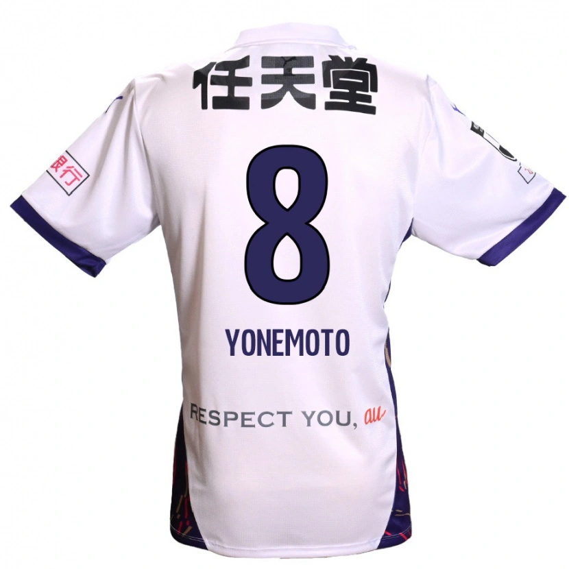 Danxen Hombre Camiseta Takuji Yonemoto #8 Morado Blanco Negro 2ª Equipación 2025/26 La Camisa México
