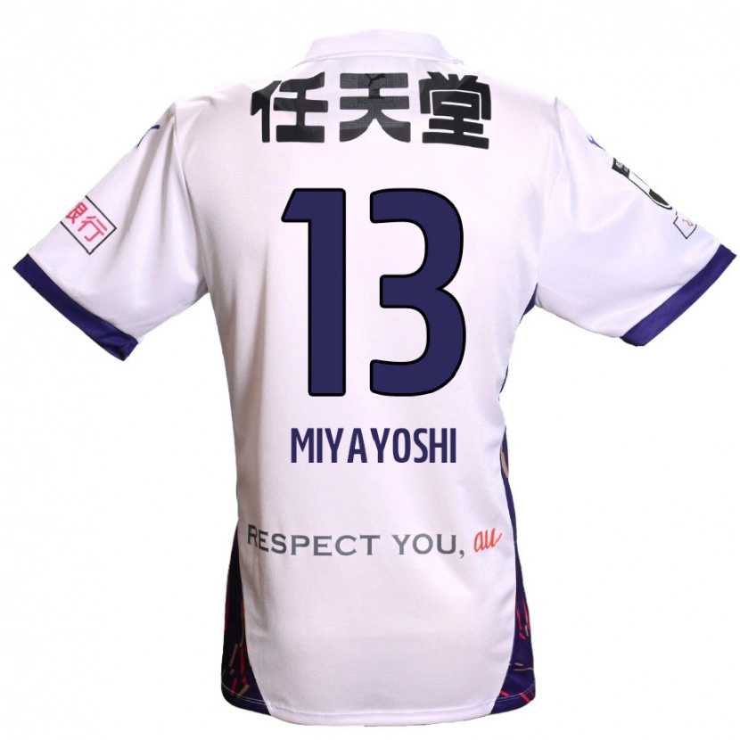 Danxen Hombre Camiseta Takumi Miyayoshi #13 Morado Blanco Negro 2ª Equipación 2025/26 La Camisa México