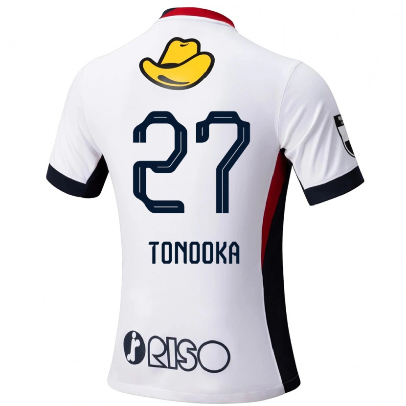 Danxen Hombre Camiseta Ryota Tonooka #27 Rojo Negro 2ª Equipación 2025/26 La Camisa México
