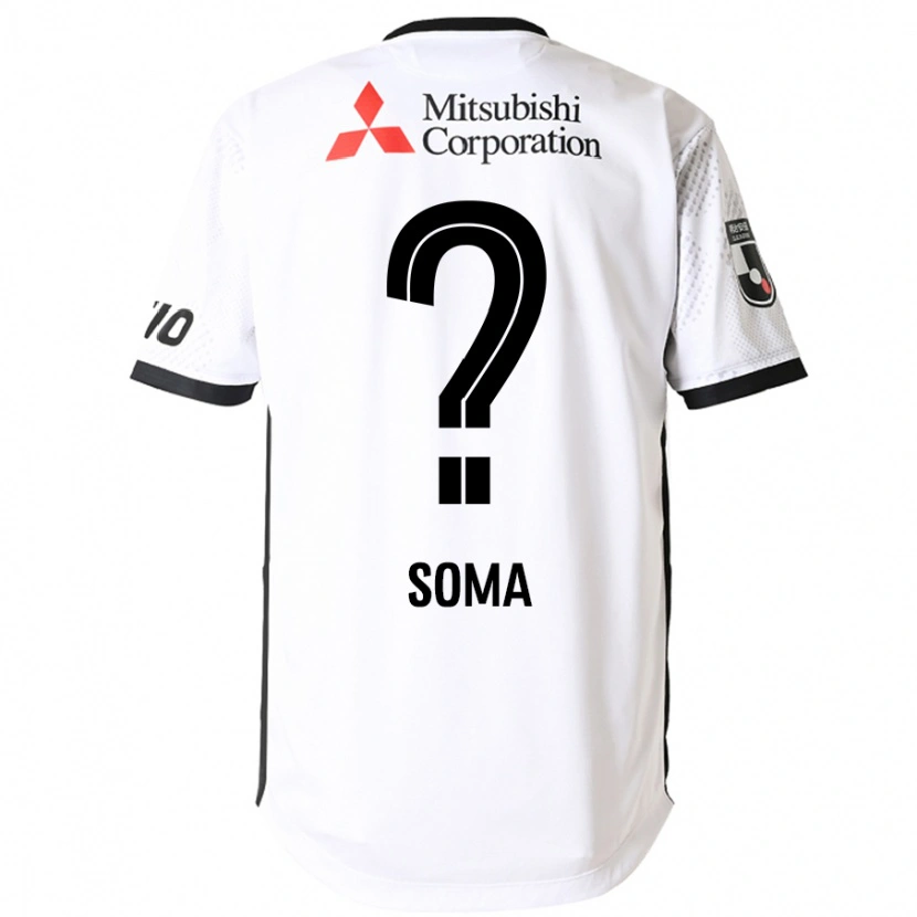 Danxen Hombre Camiseta Rikuto Soma #0 Blanco Negro 2ª Equipación 2025/26 La Camisa México